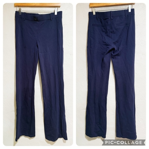 BETABRAND classic dress pants yoga pants bootcut Women's Navy Pants 8 long - Picture 2 of 6